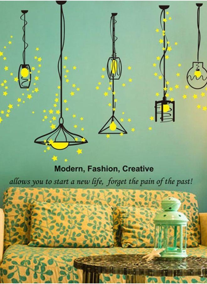 DaDa Home Quote Printed Removable Wall Sticker Multicolour 60 x 40centimeter  - Image 2