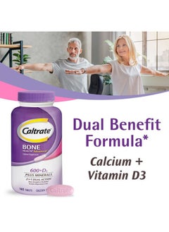 Caltrate 600 Plus D3 Plus Minerals Calcium and Vitamin D Supplement Tablets, Bone Health and Mineral Supplement for Adults - 165 Count  - Image 2