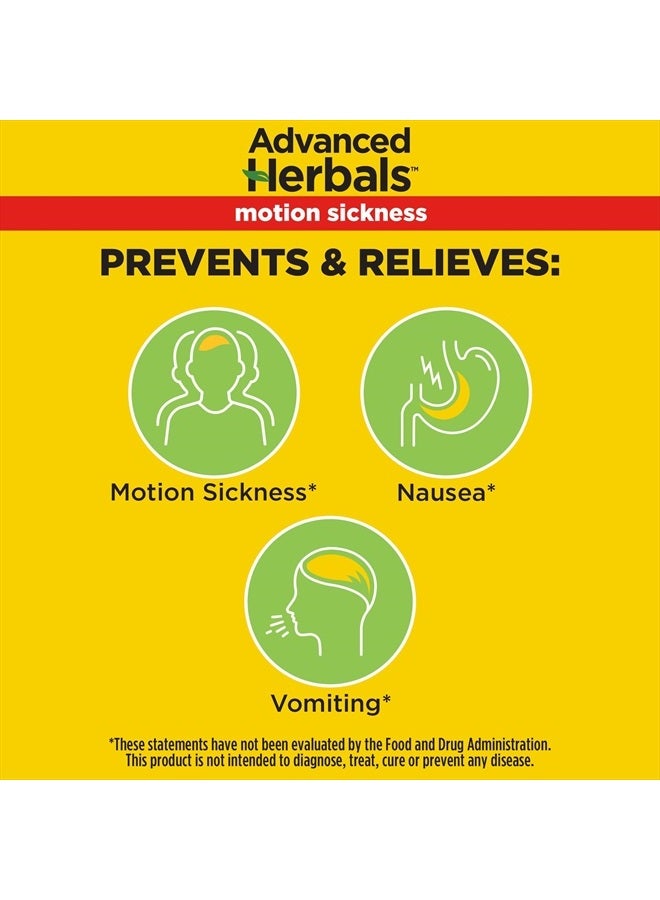 Dramamine From the Makers of Dramamine, Advanced Herbals, Non-Drowsy, Motion Sickness Relief, Made with Natural Ginger, 18 Count - Image 3