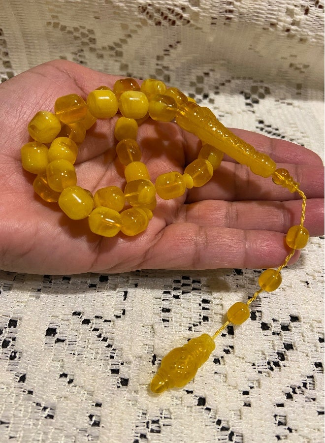 Faturan Prayer Beads For Men 33 Beads Size 10mm x 11.5mm - Image 3