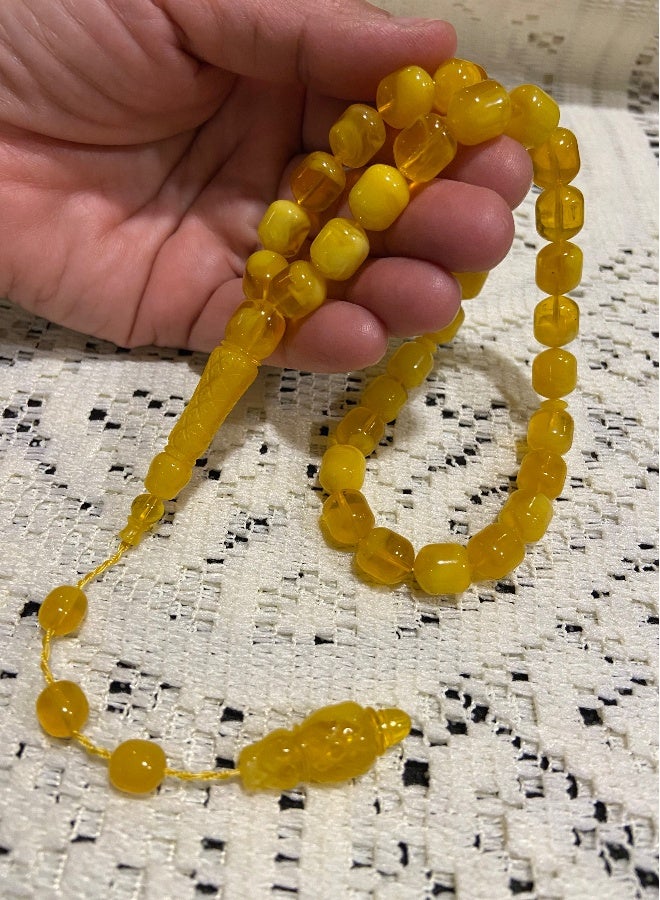 Faturan Prayer Beads For Men 33 Beads Size 10mm x 11.5mm - Image 2