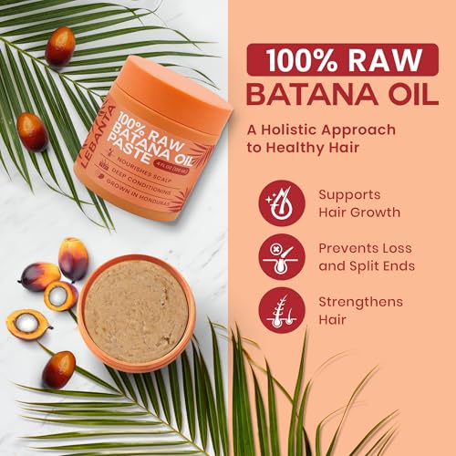 Lebanta Raw Batana Oil for Hair Growth - 100% Pure, Organic 4oz Batana from Honduras for Thick and Strong Natural Hair - Dr. Sebi Unrefined Cold Pressed Cosmetic Scalp Mask Gifts for Women (1 Pack) - Image 2