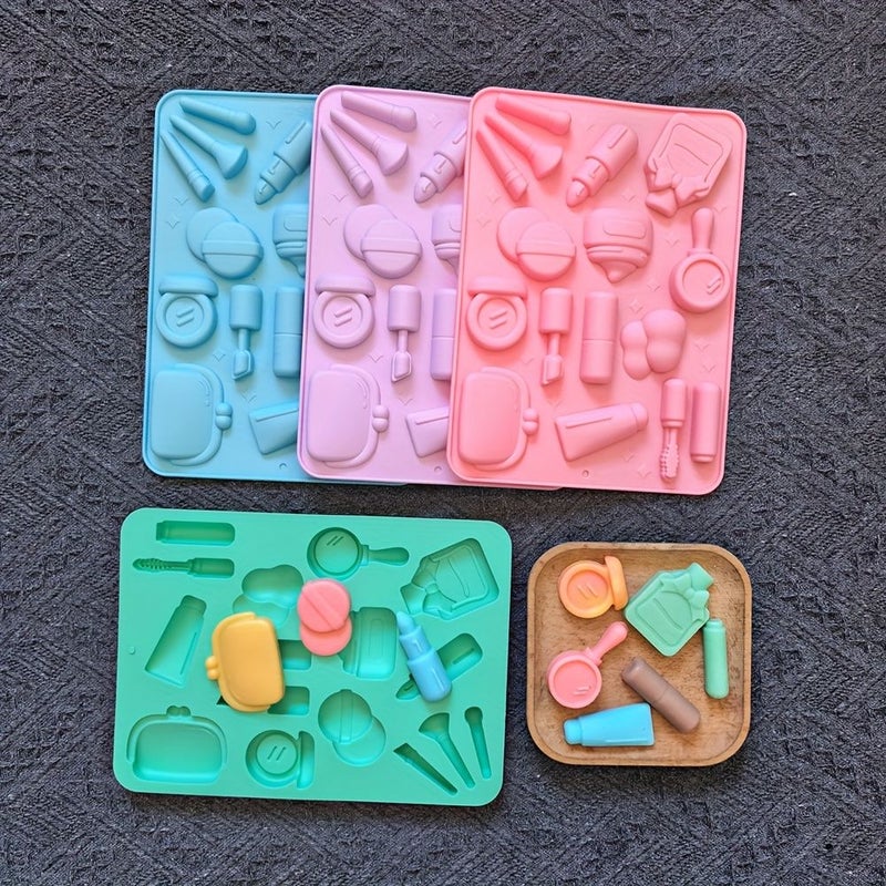 1pc Random Color Silicone Mold For Chocolate Candy Pudding Dessert Cake Decoration And Cookie Baking - Image 1
