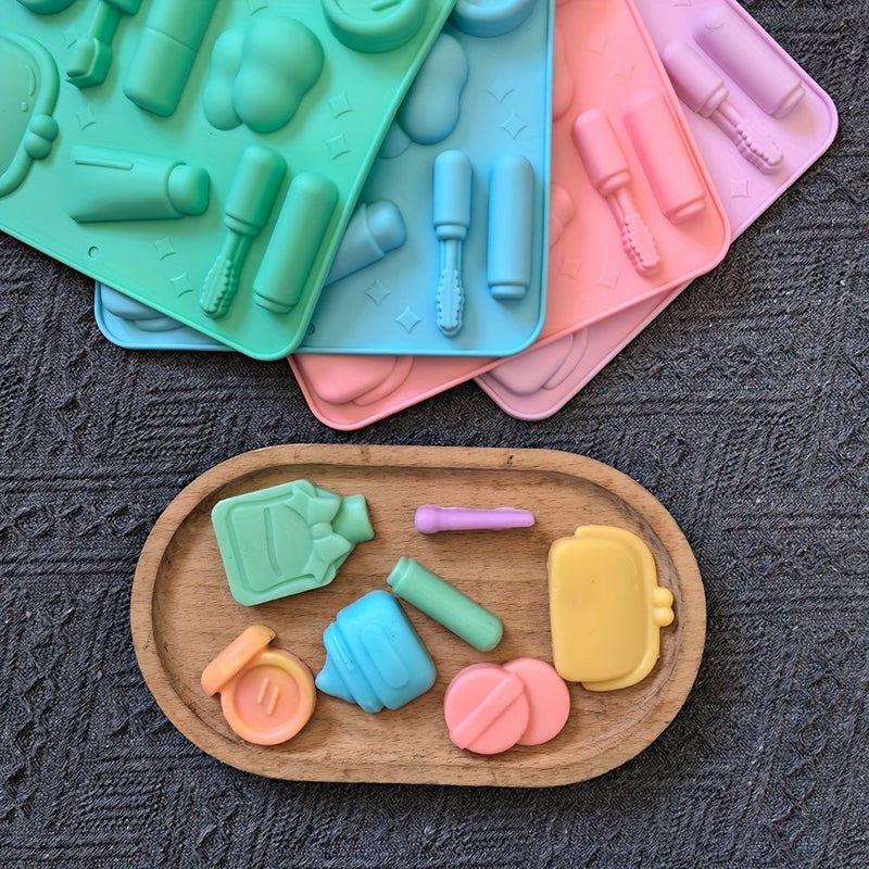 1pc Random Color Silicone Mold For Chocolate Candy Pudding Dessert Cake Decoration And Cookie Baking - Image 2