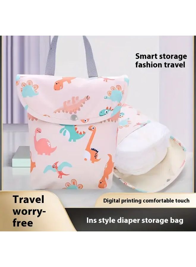 Watermelon Elephant Design Insulated Diaper Bag Waterproof Portable With Multiple Compartments - Image 1