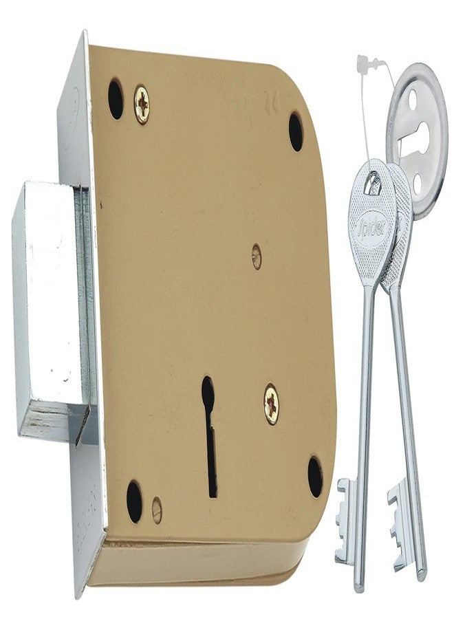 Spider Steel Side Door Lock Double Action Electro Coated Body & ss Cover (DL75) ( Pack of 2 Pcs ) - Image 2