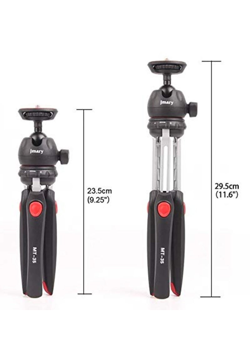 Jmary MT-35 - Table Top Mini Portable Fold-able Extendable Tripod Stand for Mobile Phones and DSLR & Digital Cameras - Image 4
