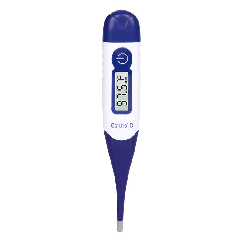 Control D Plastic Waterproof Flexible Tip Digital Thermometer For Adult And Kids (White, Blue) - Image 2
