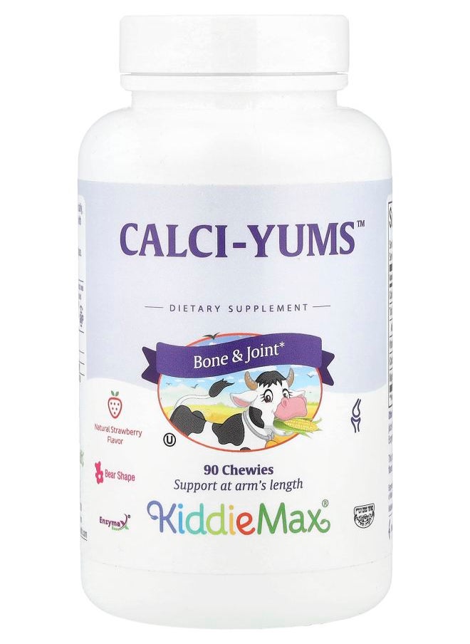 Maxi Health KiddieMax® Calci-Yums™  Natural Strawberry 90 Chewies 