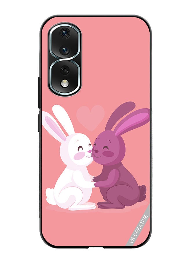VR CREATIVE Protective Case Cover For Honor 80 Pro Love Rabbits Design Multicolour - Image 1