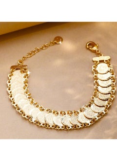 Generic Coin Bracelet 24k New Gold Women's Jewelry Accessories Party Gift Luxury Bracelet 