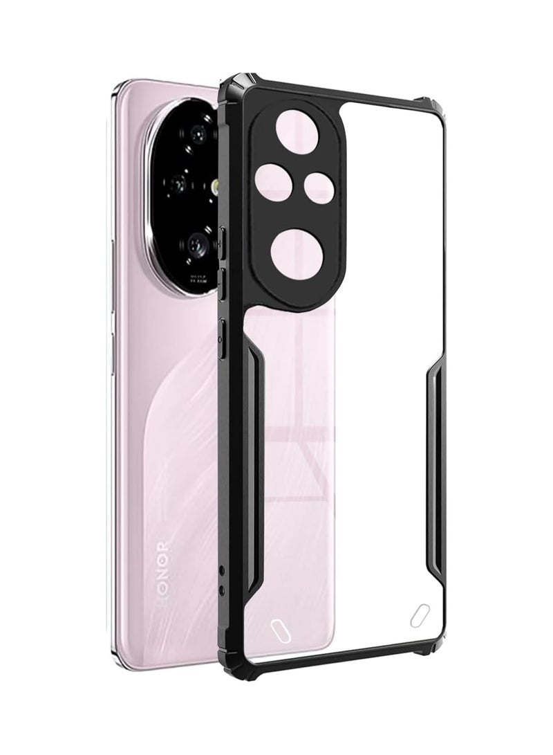 Honor 200 Cover Case Clear Hard PC Back Cover Case  Shockproof TPU Border 360° Impact Resistant Camera Lens Protection Transparent Honor 200 5G