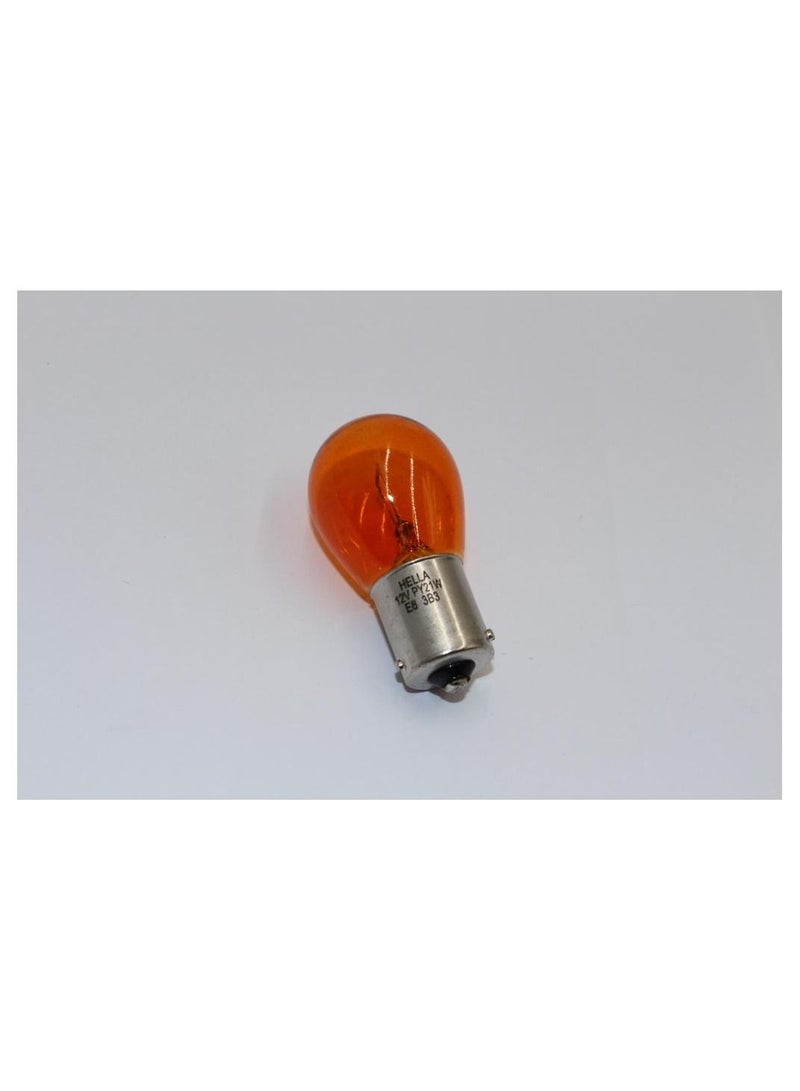 HELLA LIGHT BULB  PY21W 12V (YELLOW) Pack of 10 - Image 2