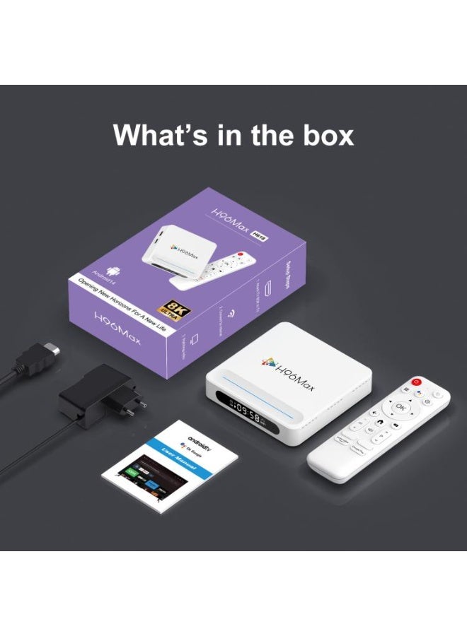 اتش 96 ماكس صندوق تلفاز ذكي H96 Max H618 يعمل بنظام أندرويد 14.0، ذاكرة وصول عشوائي 4 جيجابايت + سعة تخزين داخلية 128 جيجابايت، معالج Allwinner H618 رباعي النواة - Image 2