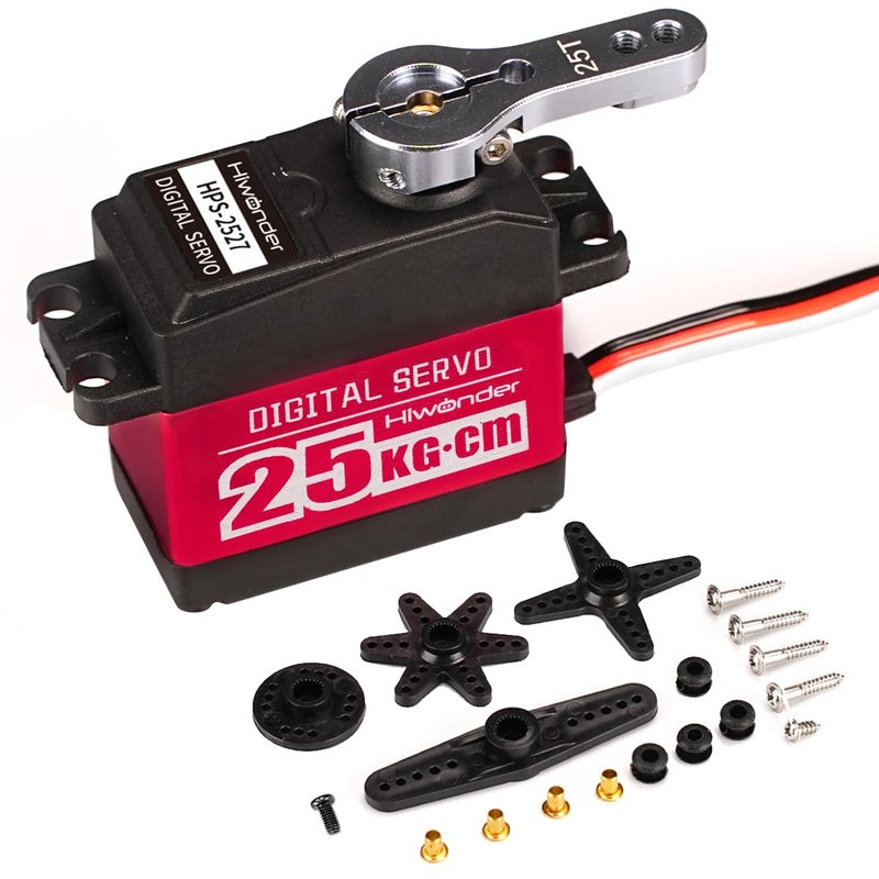 Hiwonder 25KG High Torque Digital Servo Motor Full Metal Gear Metal Case Servo Waterproof for RC Mode DIYControl Angle 270 - Image 2