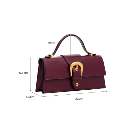Miraggio Sabrina Top Handle Sling Bag For Women With Detachable Chain Strap | Sling Bags For Women Stylish | Structured Crossbody Bag - Image 3