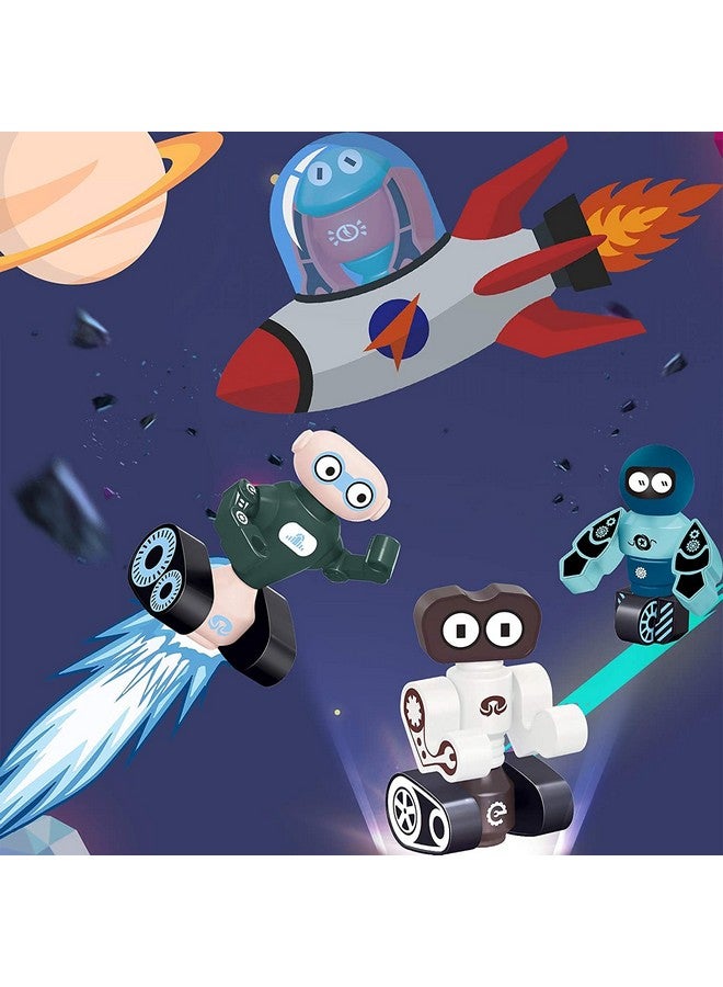 فنبلاست لعبة روبوتات فن بلاست المغناطيسية - بناء روبوتات اصنعها بنفسك - ألعاب تعليمية STEM للأطفال/الأولاد من سن 3 سنوات فما فوق - متعددة الألوان - Image 4