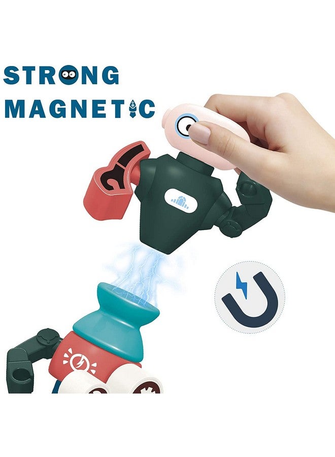 فنبلاست لعبة روبوتات فن بلاست المغناطيسية - بناء روبوتات اصنعها بنفسك - ألعاب تعليمية STEM للأطفال/الأولاد من سن 3 سنوات فما فوق - متعددة الألوان - Image 5
