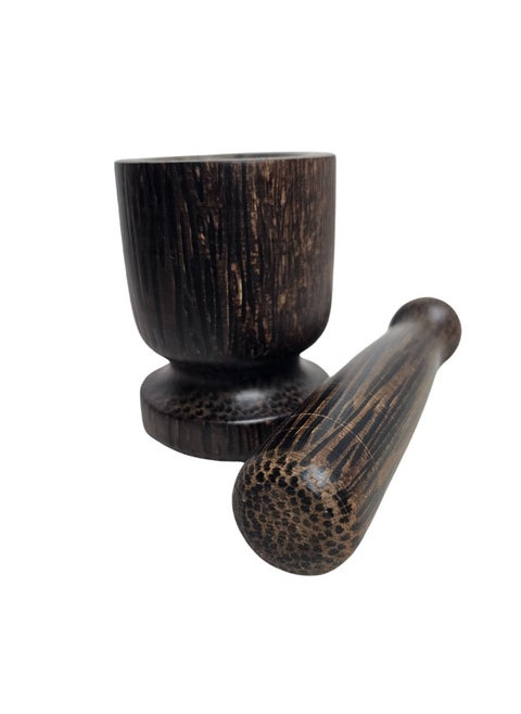Wooden Mortar And Pestle