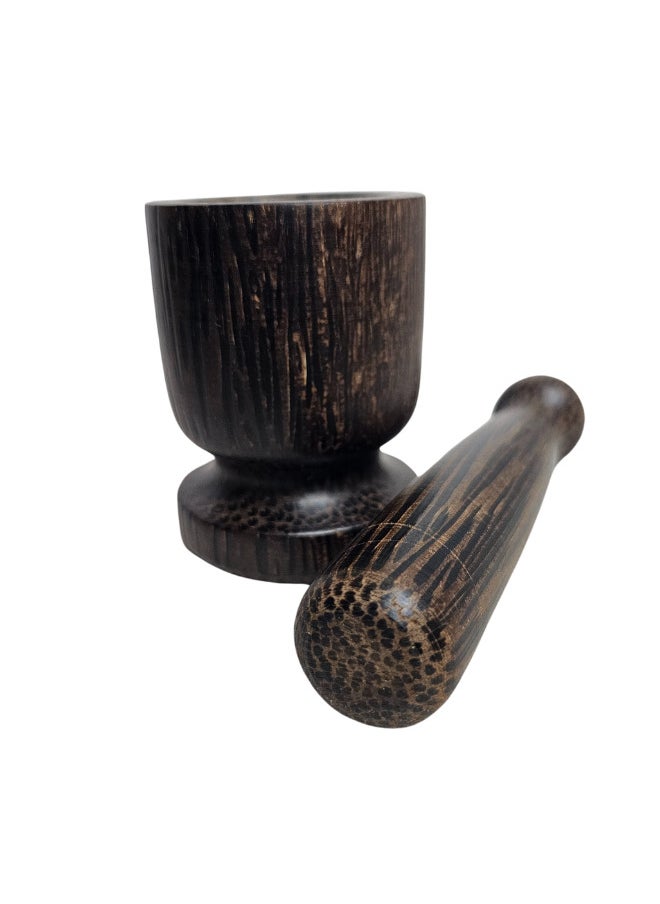 Generic - Wooden Mortar And Pestle - Image 1