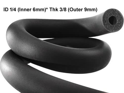 Marshland AC Tube 14 ID X 38 THK Insulation Tube Nitrile Tube Heat and Cold Insulation Tube Air Conditioner Tube Rubber Tube Foam Insulated Tube 6 Feet Length 06MM Inner 09MM THK Pack of 2 - Image 2