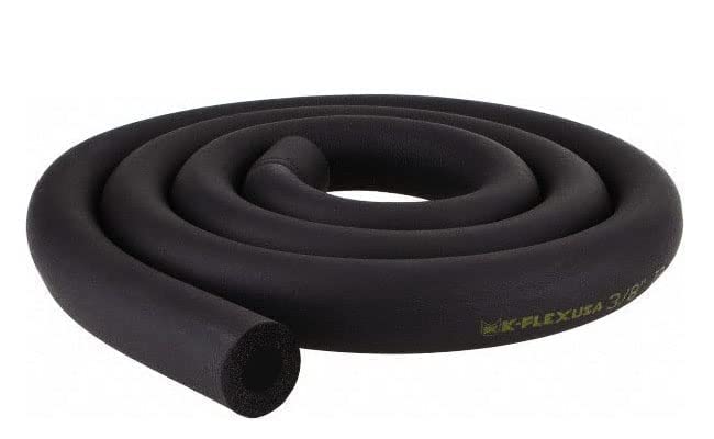 Marshland AC Tube 14 ID X 38 THK Insulation Tube Nitrile Tube Heat and Cold Insulation Tube Air Conditioner Tube Rubber Tube Foam Insulated Tube 6 Feet Length 06MM Inner 09MM THK Pack of 2 - Image 1