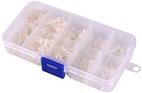 REES52 M2 M25 M3 M4 M5 Total 270pcs Nylon ScrewNutWasher Assortment Kit Come with Plastic Box - Image 4