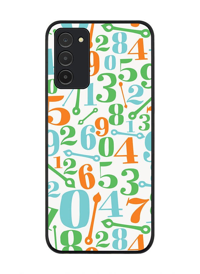 Stylizedd - Rugged Black edge case for Samsung Galaxy A03s (LTE/4G)  Slim fit Soft Case Flexible Rubber Edges Anti Drop TPU Gel Thin Cover - Clockwork Counting - Image 1