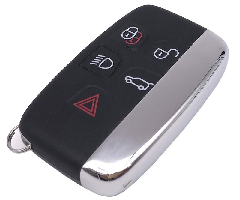 Replacement Key Fob Cover Case fit for Range Rover Evoque Velar Discovery Land Rover LR4 LR2 Sport and Jaguar XF XJ XE F-PACE F-Type Smart Keyless Entry Key Fob Shell