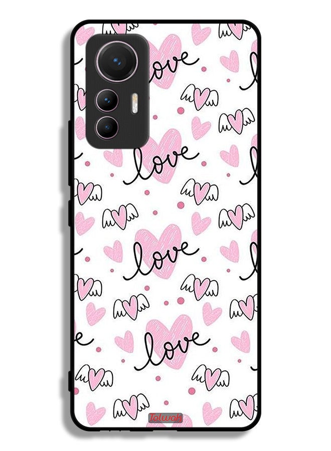 Tolwak Xiaomi 12 Lite Protective Case Cover Love And Heart Art Pattern - Image 2