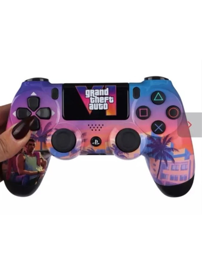 Play X Wireless Controller for PS4/Pro/Slim – Dual Vibration Gamepad with Touchpad, Audio Jack, Motion Sensor & Bluetooth Connectivity – Ergonomic Gaming Controller - Image 3