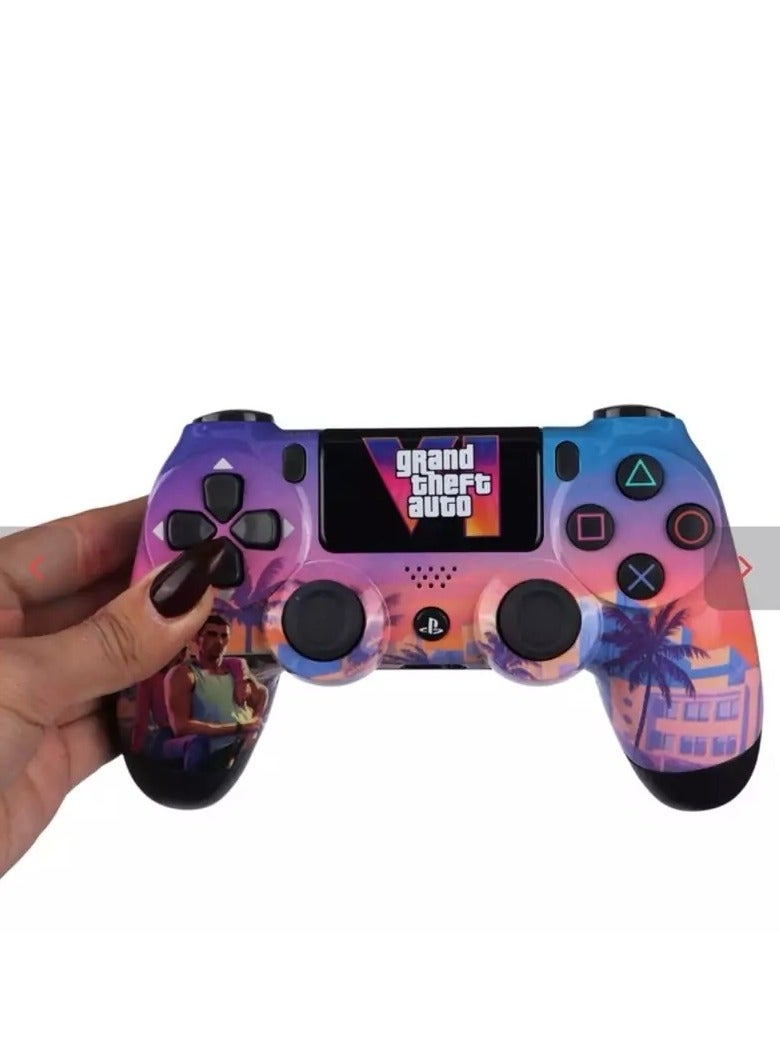 Play X Wireless Controller for PS4/Pro/Slim – Dual Vibration Gamepad with Touchpad, Audio Jack, Motion Sensor & Bluetooth Connectivity – Ergonomic Gaming Controller - Image 1