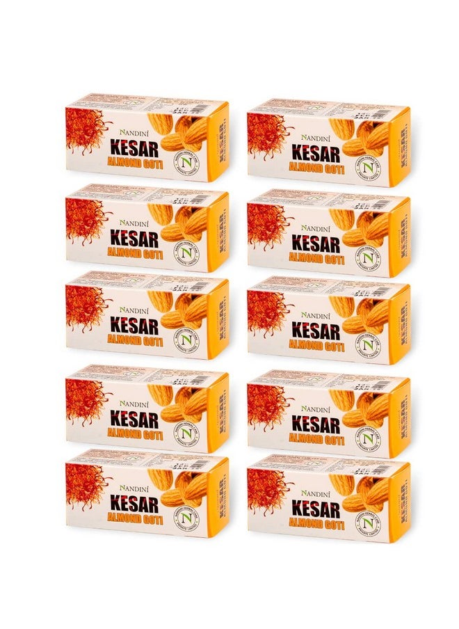 Nandini - Kesar & Almond Goti Facial Soap For Man & Women, 25G. (Pack Of 10) - Image 1