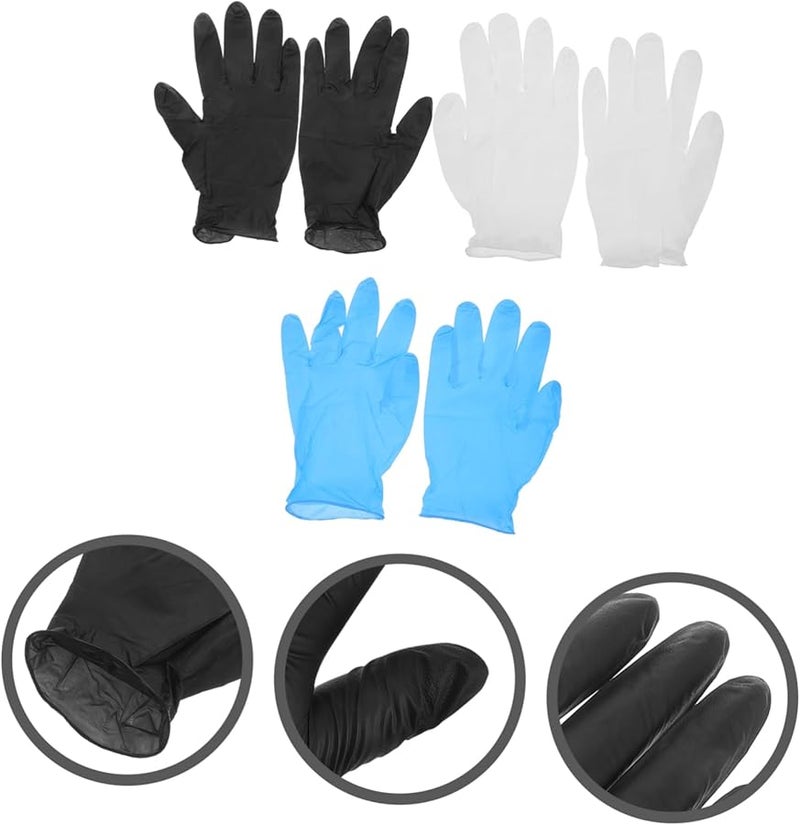 3 أزواج من قفازات إصلاح السيارات السوداء بتصميم غير قابل للانزلاق للاستخدام المنزلي والصناعي لحماية اليدين - Image 5