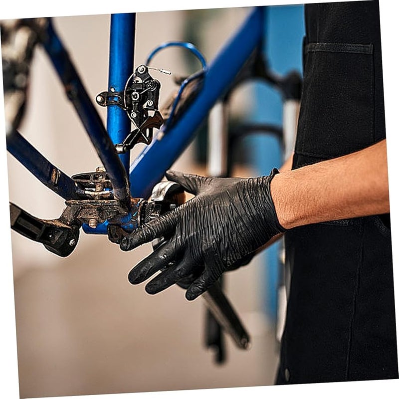 3 أزواج من قفازات إصلاح السيارات السوداء بتصميم غير قابل للانزلاق للاستخدام المنزلي والصناعي لحماية اليدين - Image 4