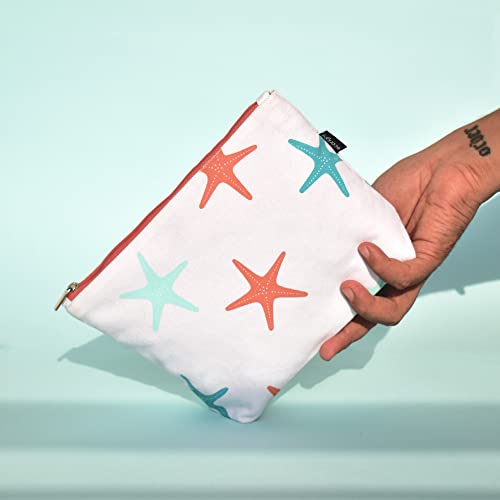Ecoright Makeup Pouch for Girls, Canvas Cosmetic Pouch for Women, Small Pouches for Women (Pack of 2) - Image 5