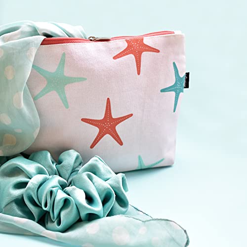 Ecoright Makeup Pouch for Girls, Canvas Cosmetic Pouch for Women, Small Pouches for Women (Pack of 2) - Image 3