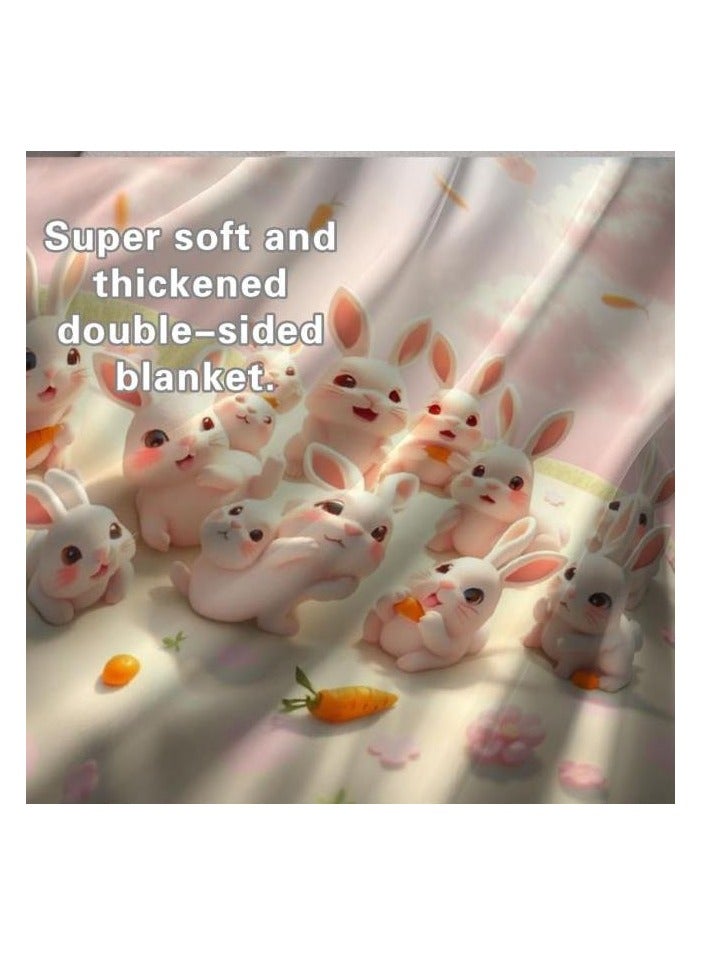 عام بطانية رقيقة من الفانيلا الكرتونية للأطفال أو الطلاب (دافئة ومريحة ومناسبة للنوم والألعاب) 100 سم * 150 سم - 504 - Image 4