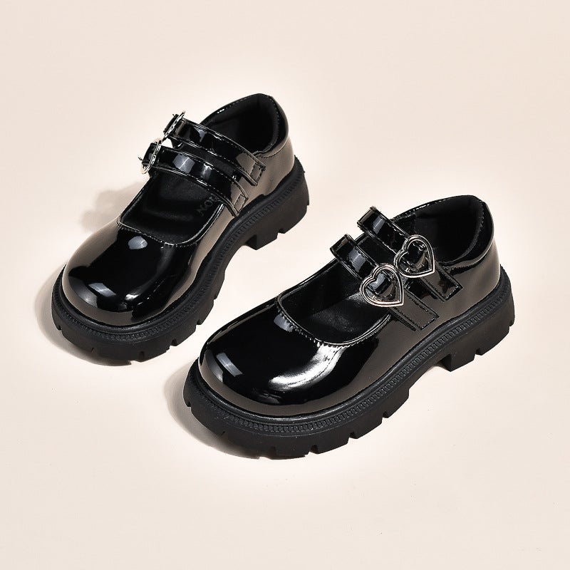 Genuine Leather Girls'' Shoes 2025 Spring and Autumn New Children''s Performance Shoes Black Dance Shoes Princess Shoes for Older Children - Image 3