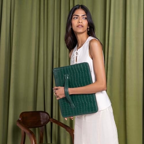 Miraggio Terry 14 Inches Laptop Sleeve for Women | Lightweight, Office & Every Day Use (Green) - Image 2