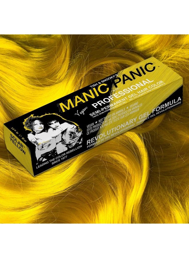 Manic Panic Professional Color Solar Yellow Medium True Yellow Semi Permanent Gel Hair Dye Lasts Through 40+ Washes No Developer Required (3Oz) - Image 4