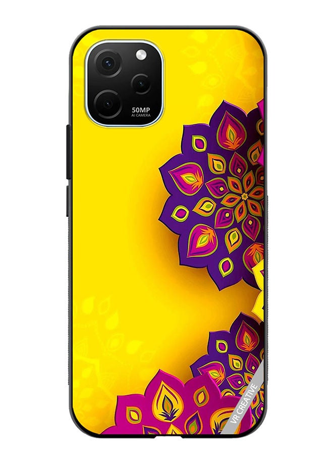 VR CREATIVE Protective Case Cover For Huawei Enjoy 50z Flower Design Multicolour - Image 1