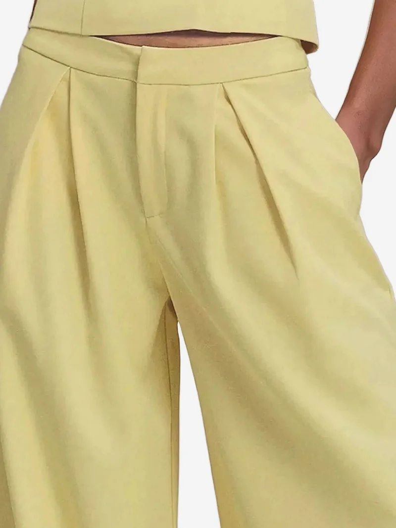 HICCUP  Pleated Wide Leg Long Pants for Women | Best Price UAE
