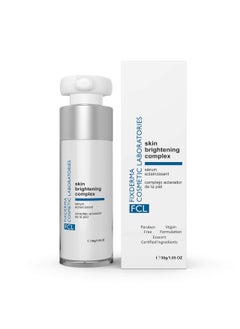 FIXDERMA COSMETIC LABORATORIES FCL Skin Brightening Complex with 2% Alpha Arbutin, 0.5% Hyaluronic Acid & Milk Protein | Antioxidant Serum for Face | Dead Skin Remover for Face - 1.05 Fl Oz 