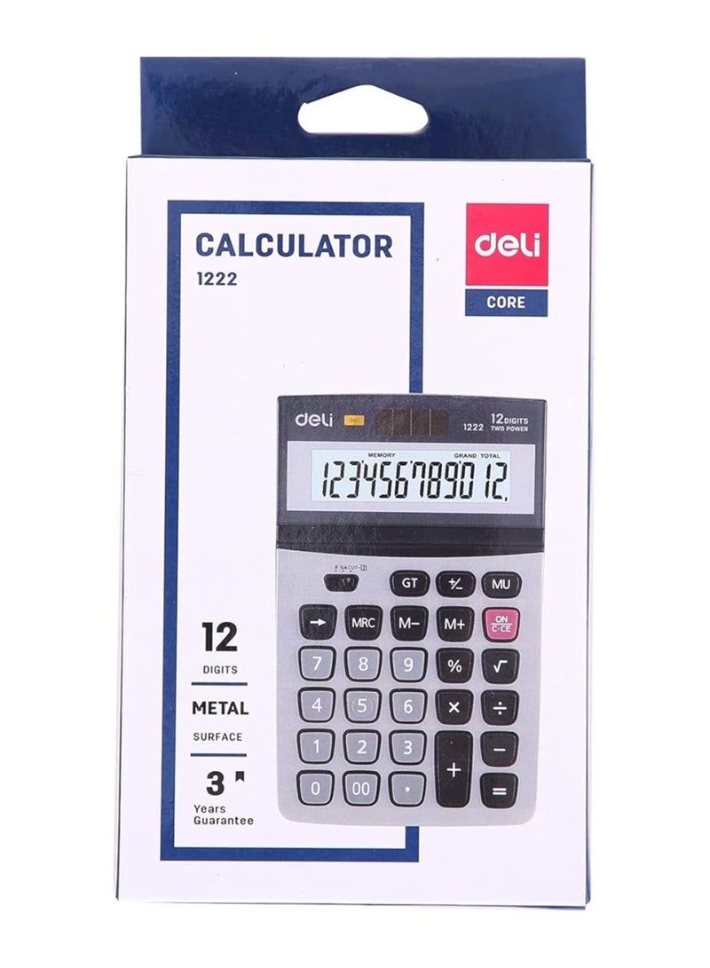 Deli E1222 Calculator With LCD Display Screen - Image 1