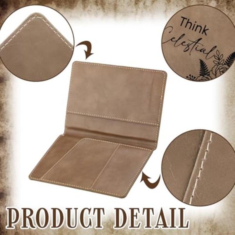 6 Pcs Prayer Card Holders Leatherette LDS Gifts Holy Card Cases Jesus Cards Holder Catholic Faith Christian Gift for Temple Believers Missionaries Converts Family Religious Prayer - Image 3