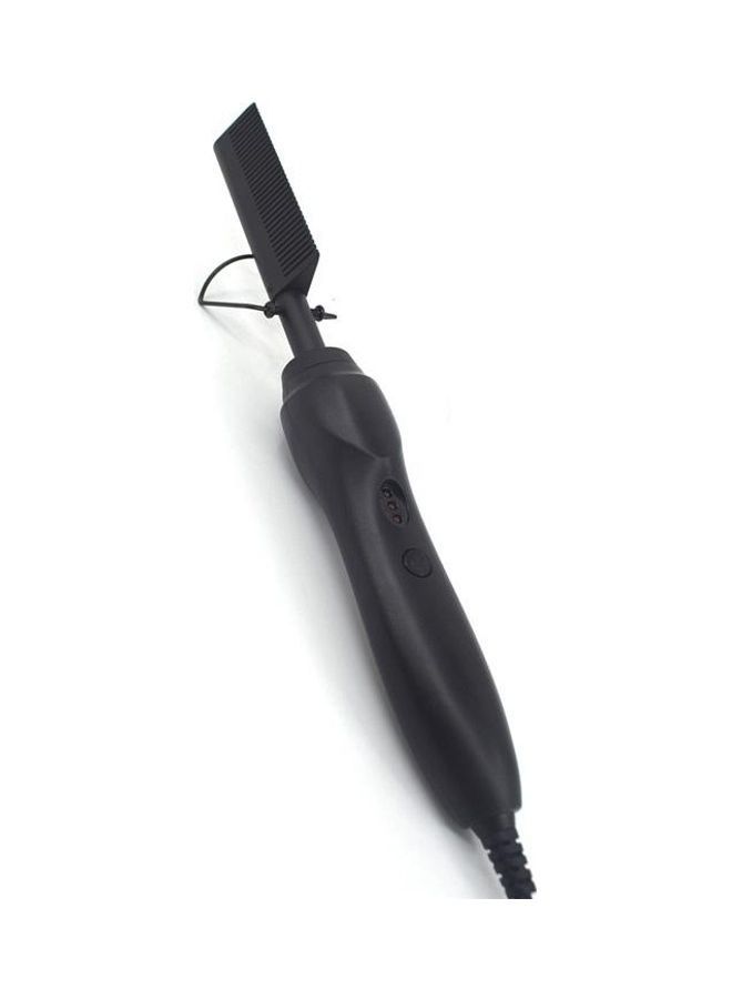 Dual Use Curly Hair Straightening Stick With Comb Black - Image 2