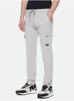 Relaxed Fit Light Grey Men's Cotton Lycra Solid Cargo Trouser, Mid Rise, Full Length, Casual - pzsku/Z1951B4706DDB8B23D496Z/45/_/1734121730/1e01a2eb-605a-4282-8835-297dae55fce0