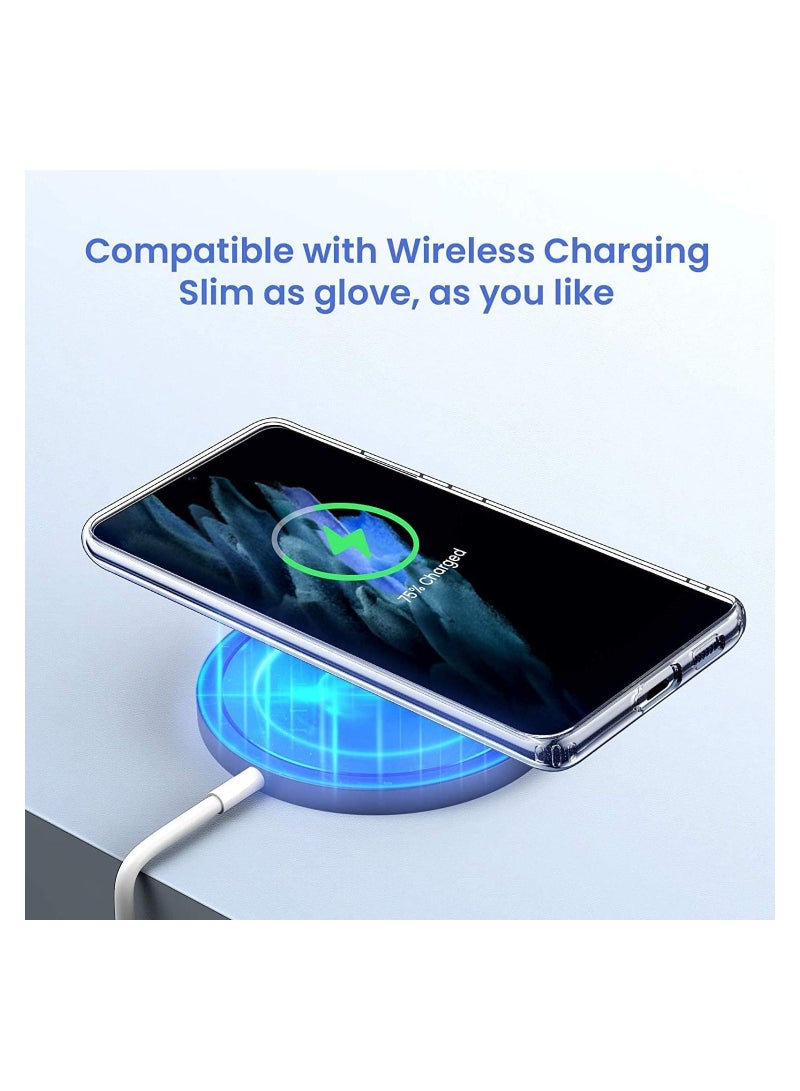 Case for Samsung Galaxy A52 4G/5G (6 inch),Clear Transparent Back Soft Slim Thin Fit Armor Shockproof Galaxy A52 5G Cover Drop Protection Edges Bumper Silicone Shockproof Gel