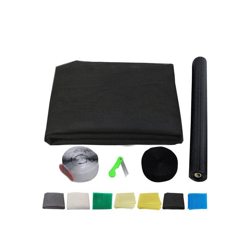 SAI PRASEEDA Fiberglass Mosquito Net for Windows 48 x 72 Inch_4 X 6 Feet_120 x180 Cms_Black Color Without Stitching SP:02 - Image 5